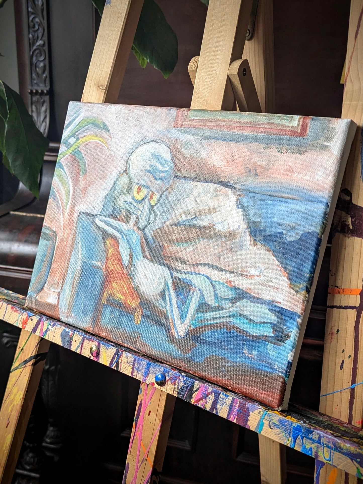 Lounging on Couch - Original