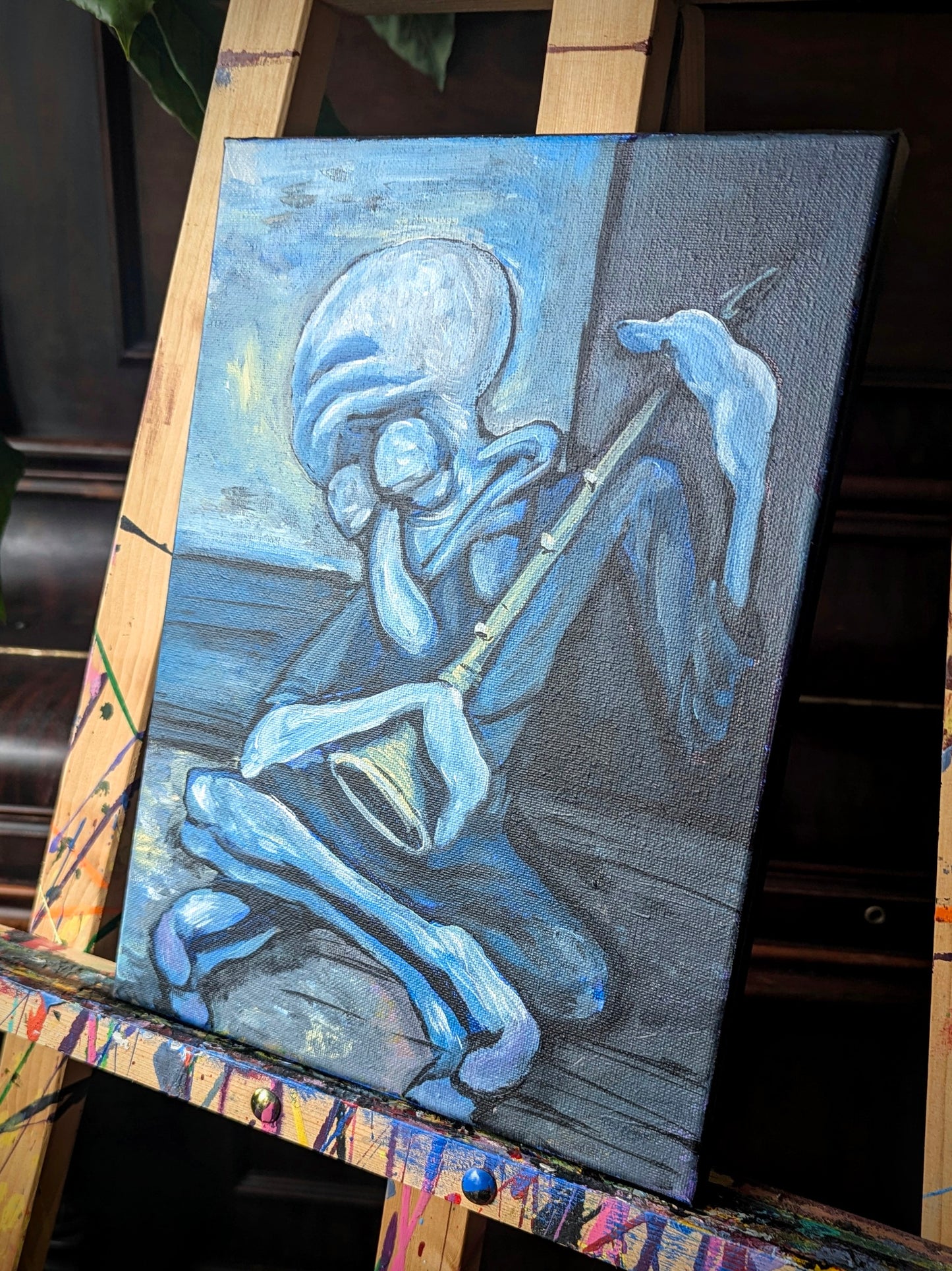 The Old Clarinetist - Original