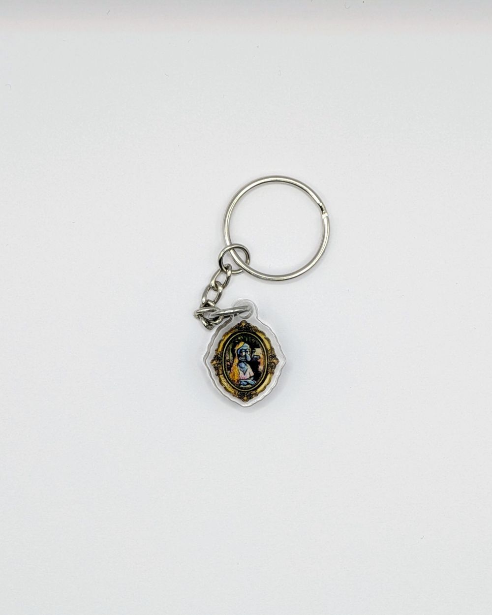 MINI - Portrait of Seated Blonde - Keychain
