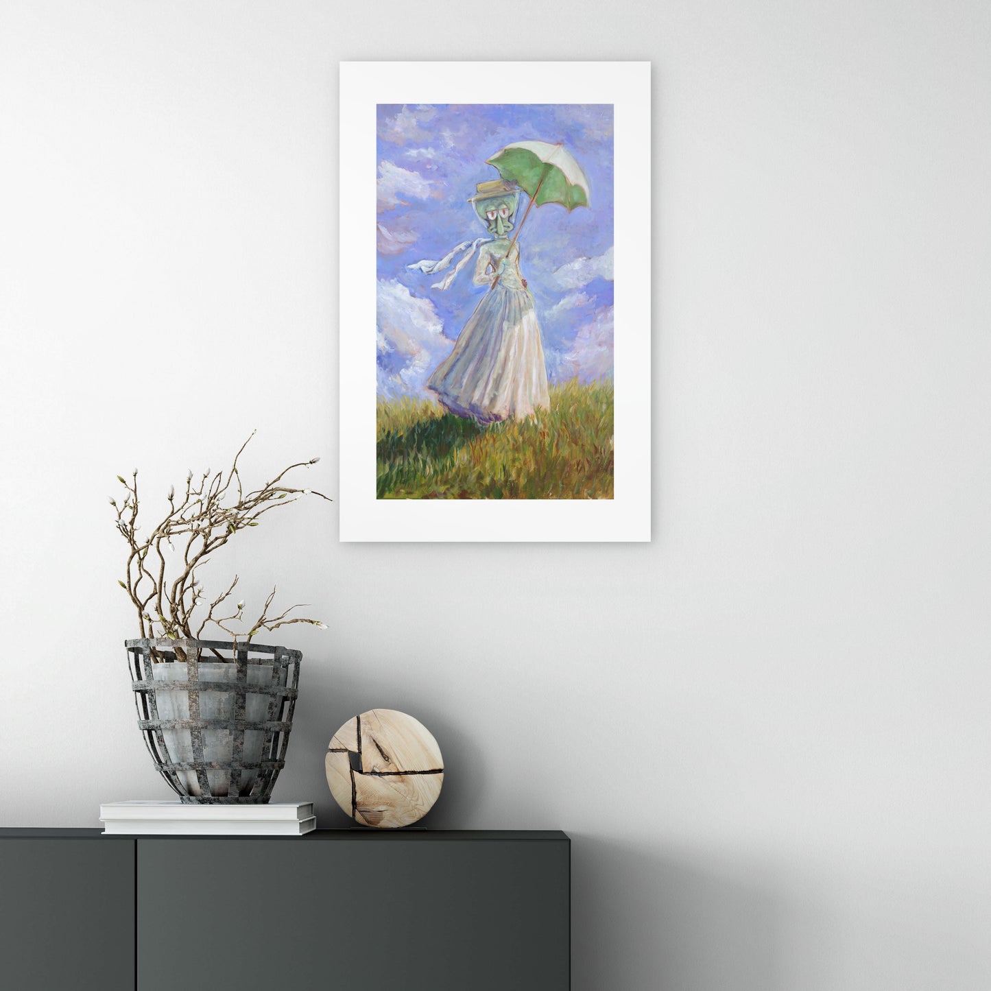 Lady with a Parasol  - Print