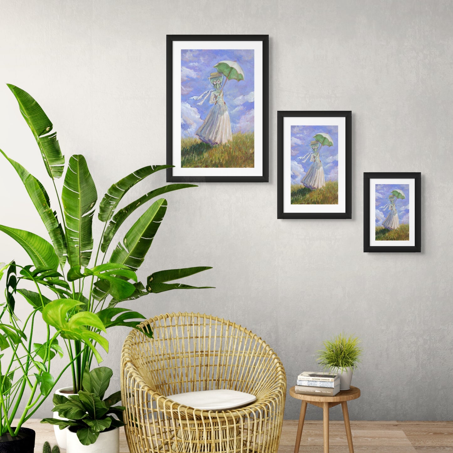 Lady with a Parasol  - Print