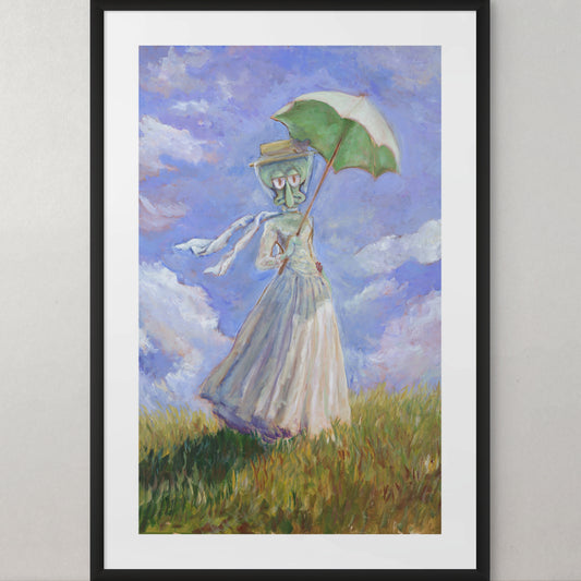 Lady with a Parasol  - Print