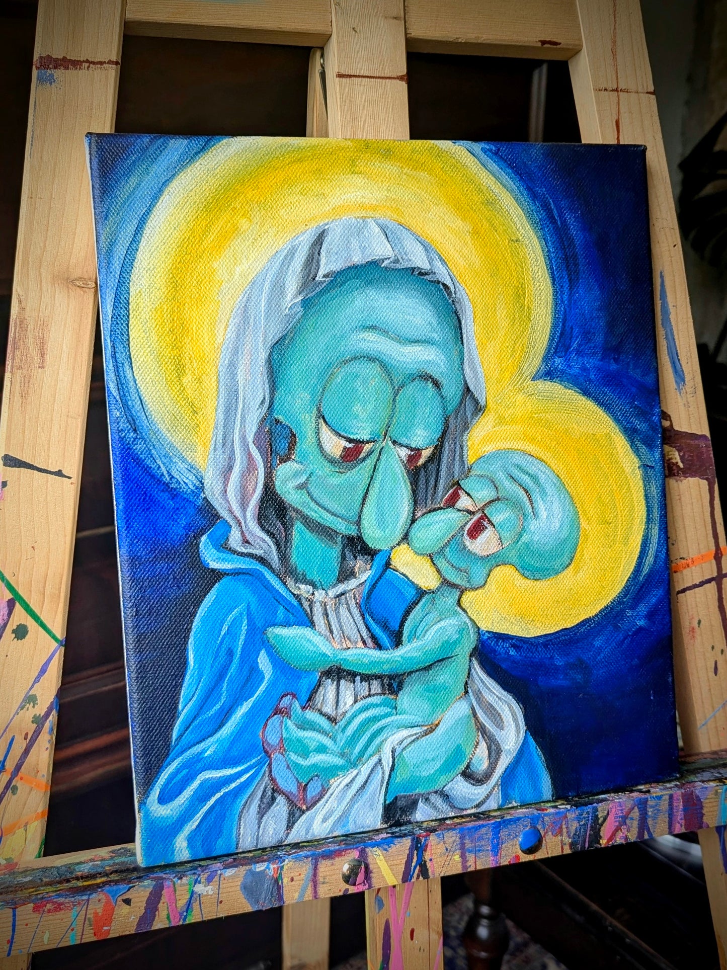 Squidonna and Child - Original