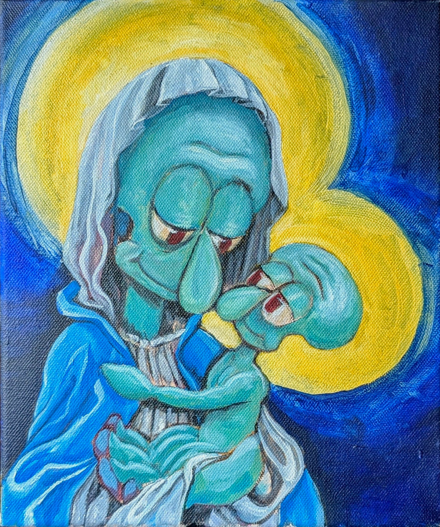 Squidonna and Child - Original