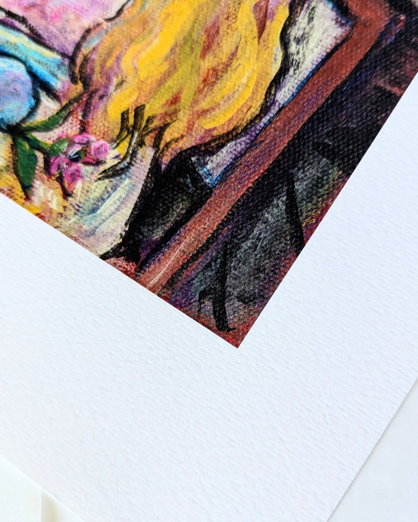 Portrait of Seated Blonde - Print