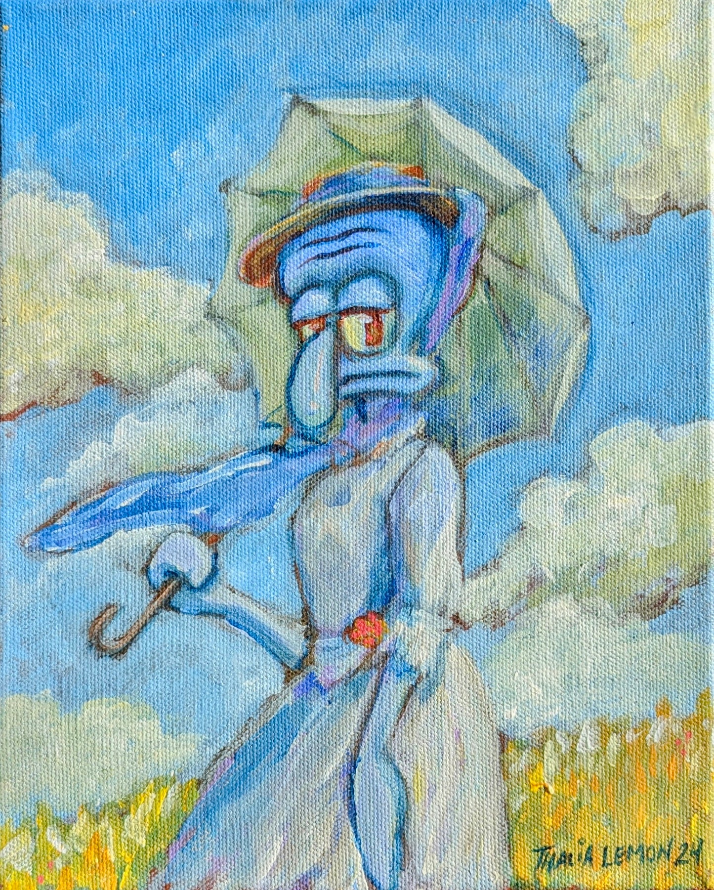 Woman with Umbrella II - Original