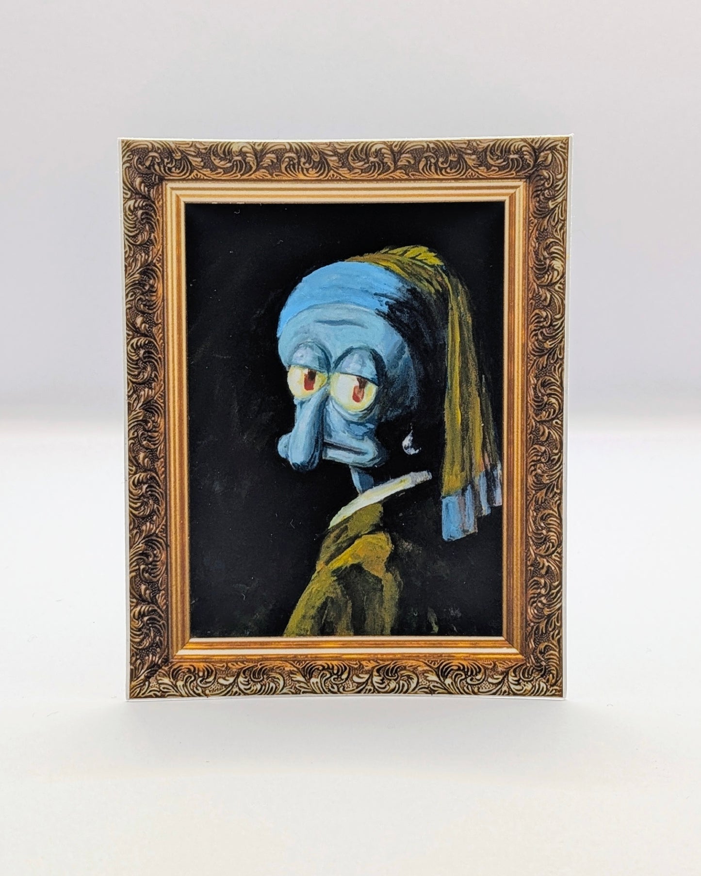 Squid with a Pearl Earring - Sticker