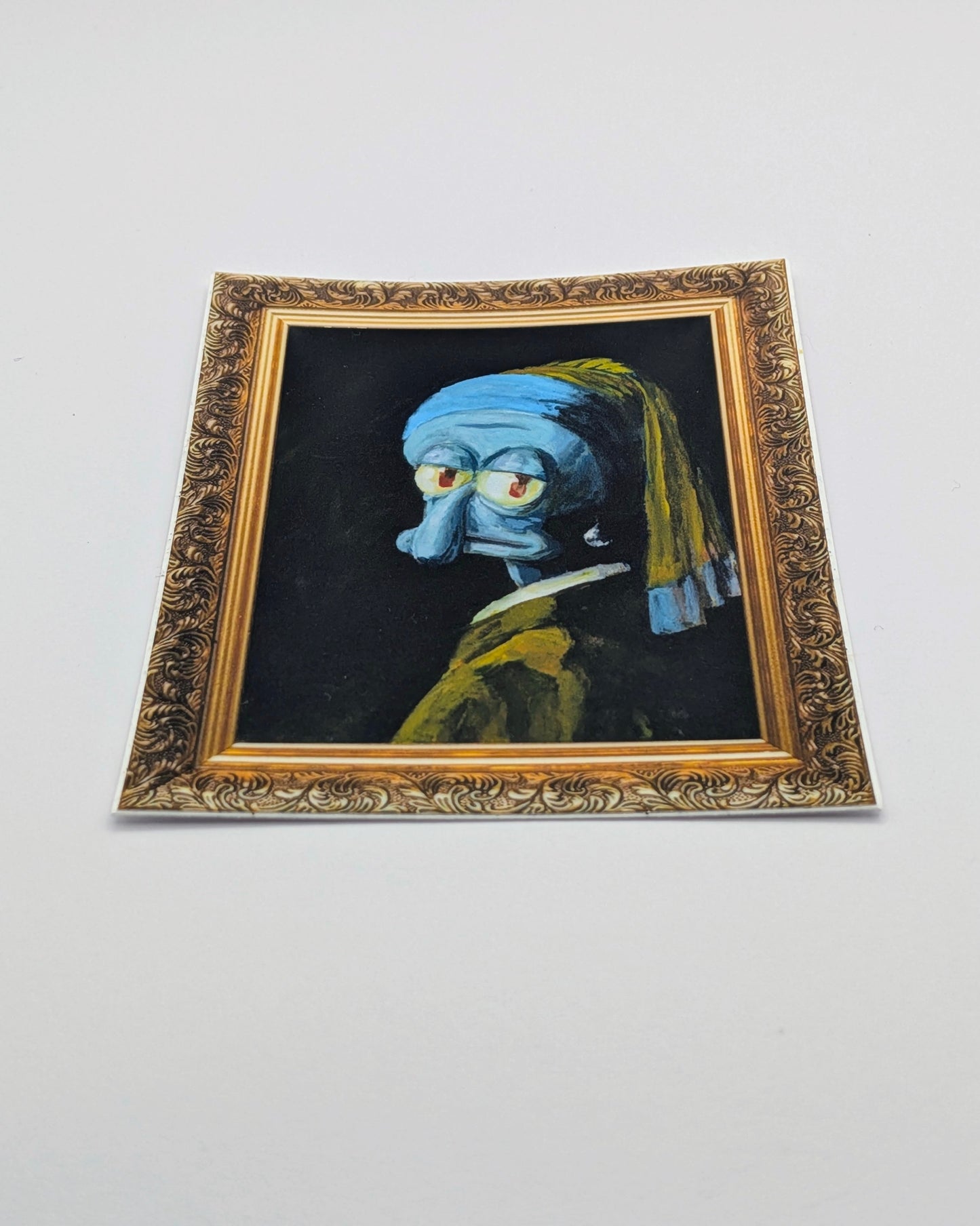 Squid with a Pearl Earring - Sticker