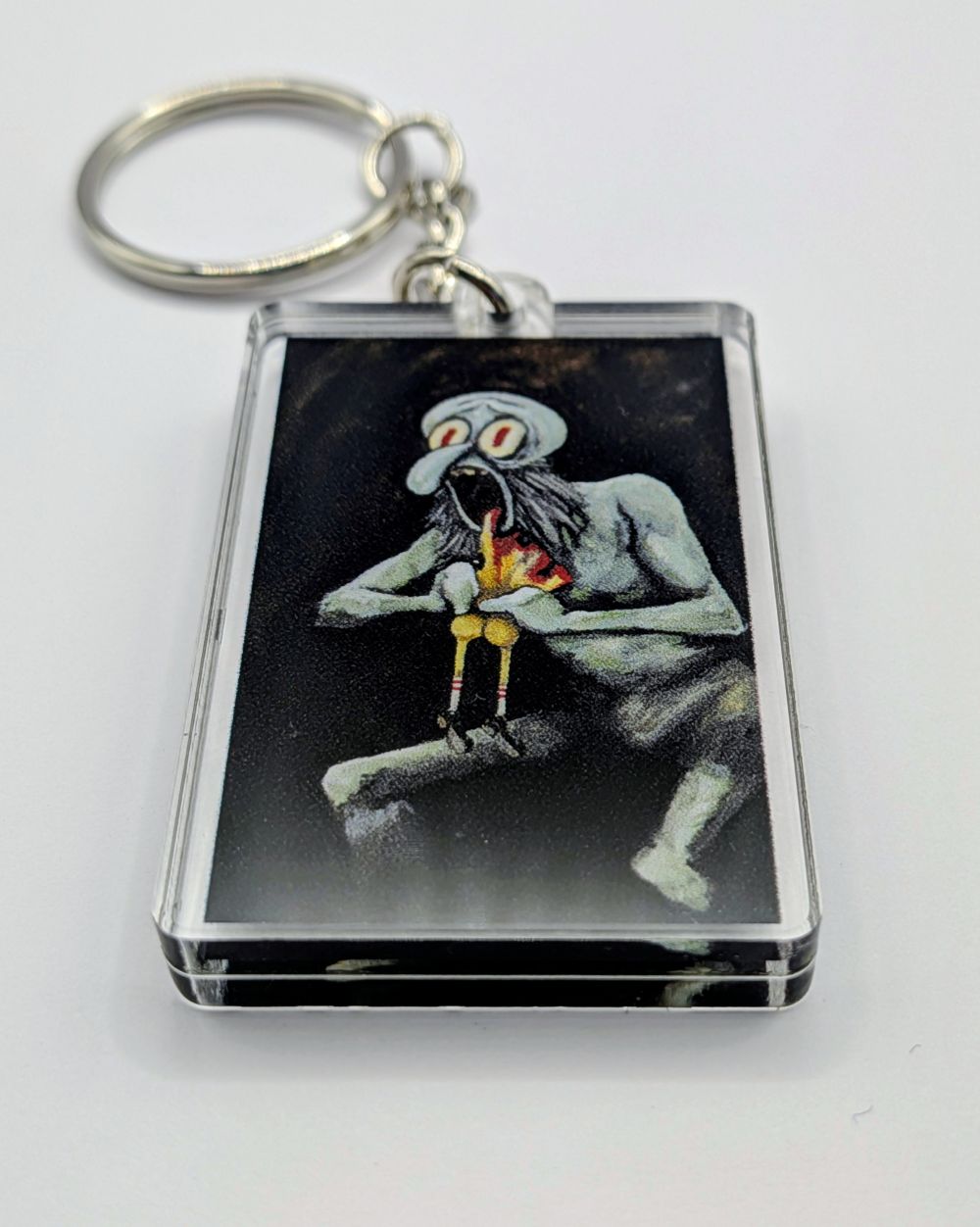Squid Devouring his Sponge - Keychain