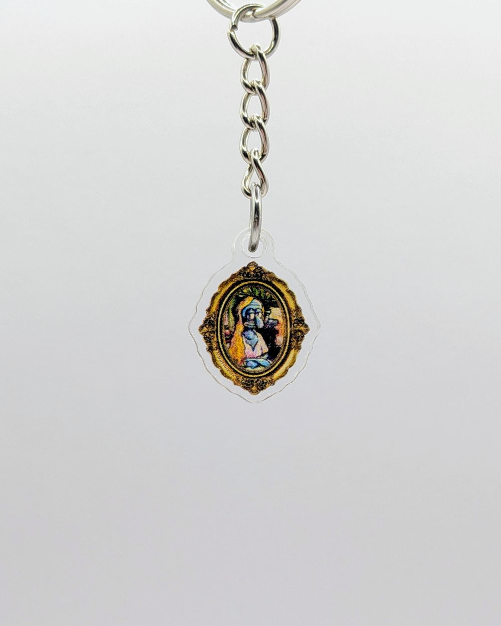 MINI - Portrait of Seated Blonde - Keychain