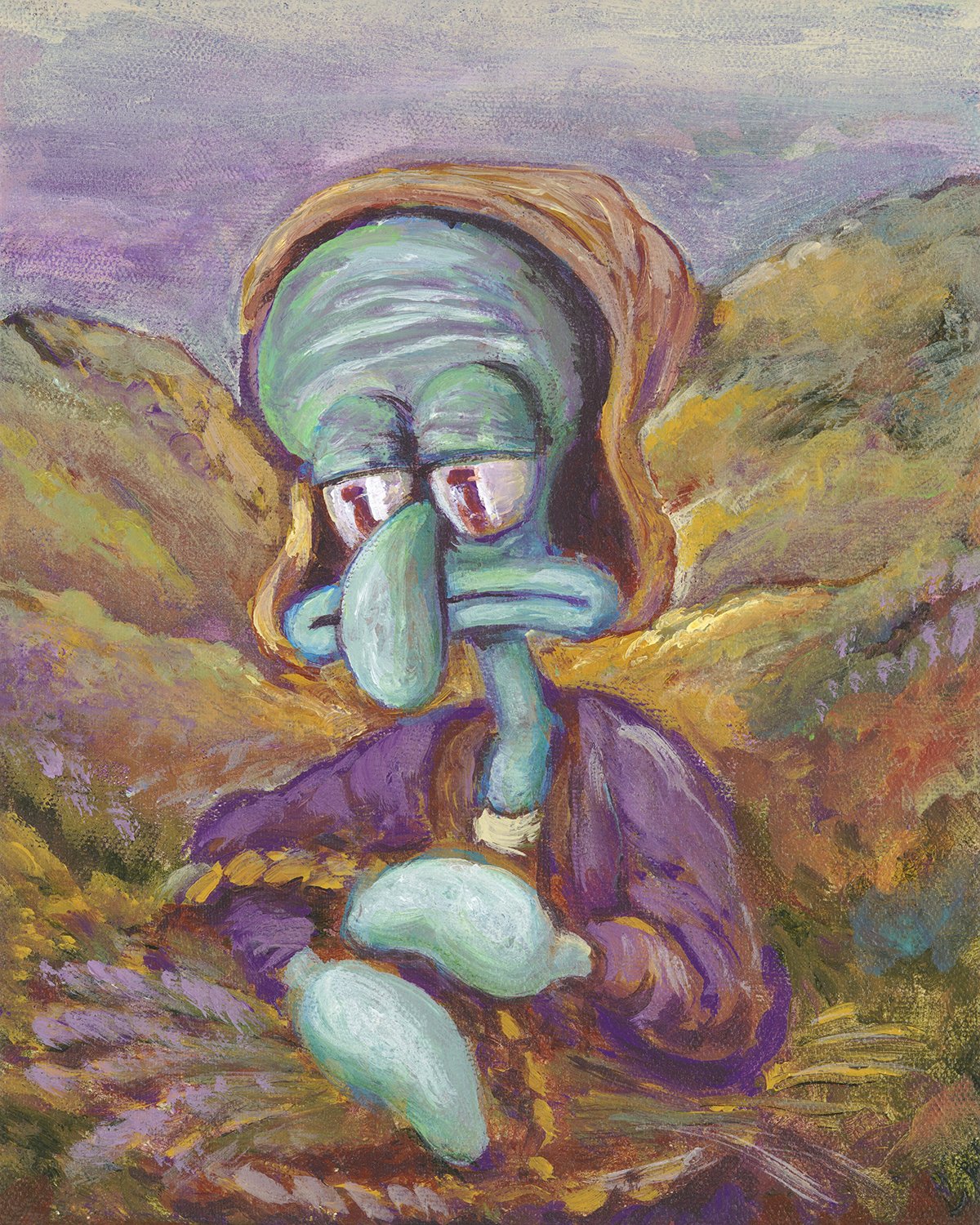Picking Lavender - Print