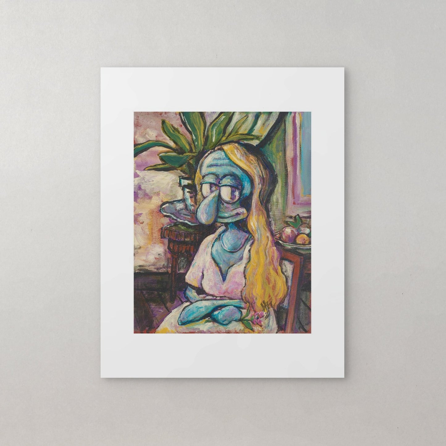 Portrait of Seated Blonde - Print