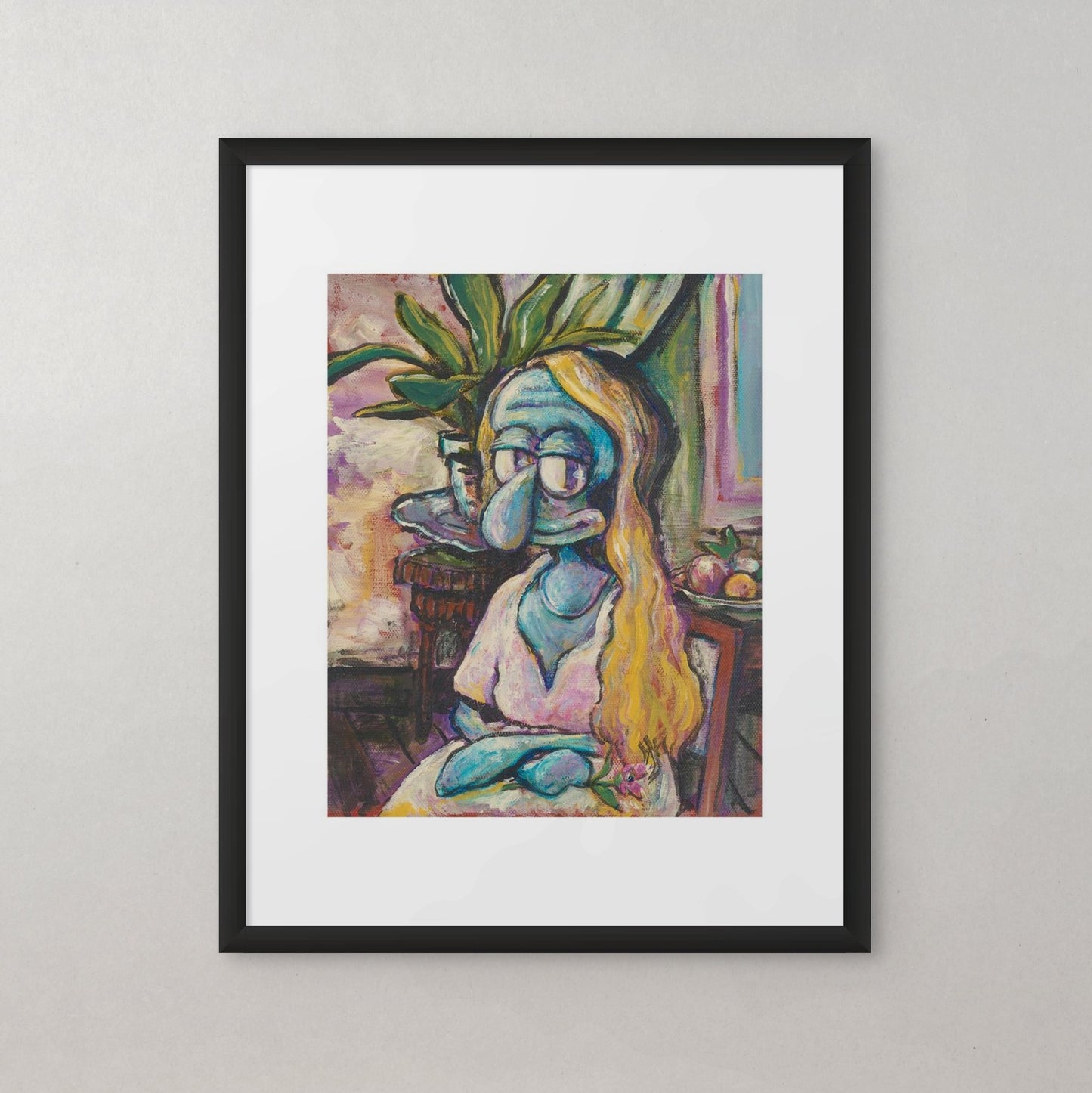 Portrait of Seated Blonde - Print