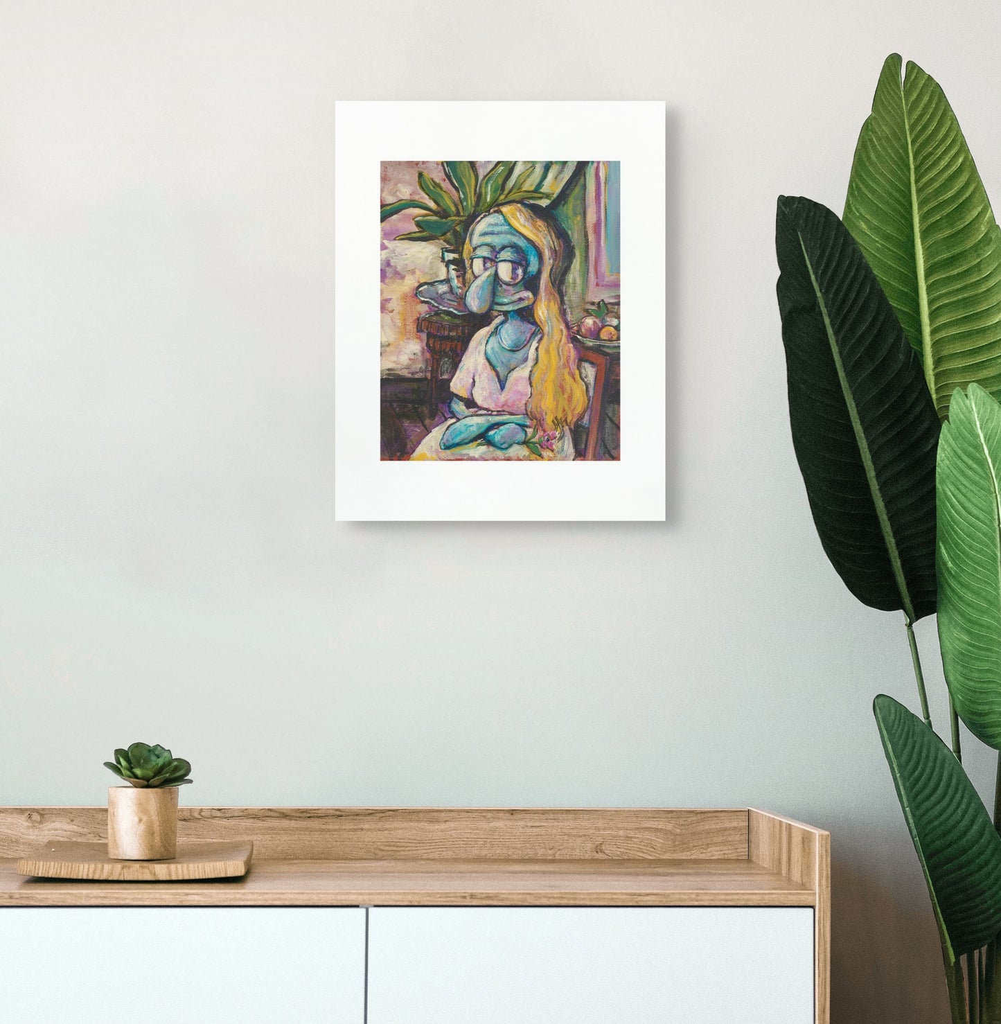 Portrait of Seated Blonde - Print