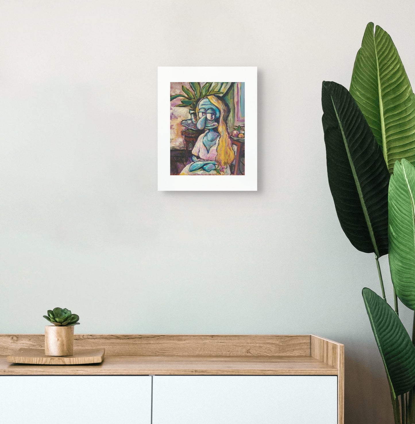 Portrait of Seated Blonde - Print