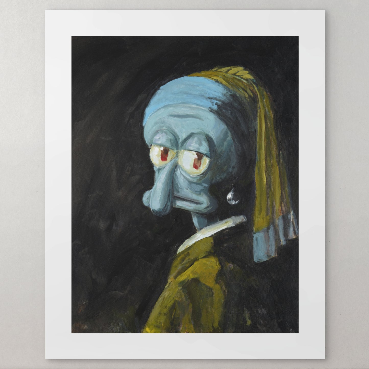 Squid with a Pearl Earring  - Print
