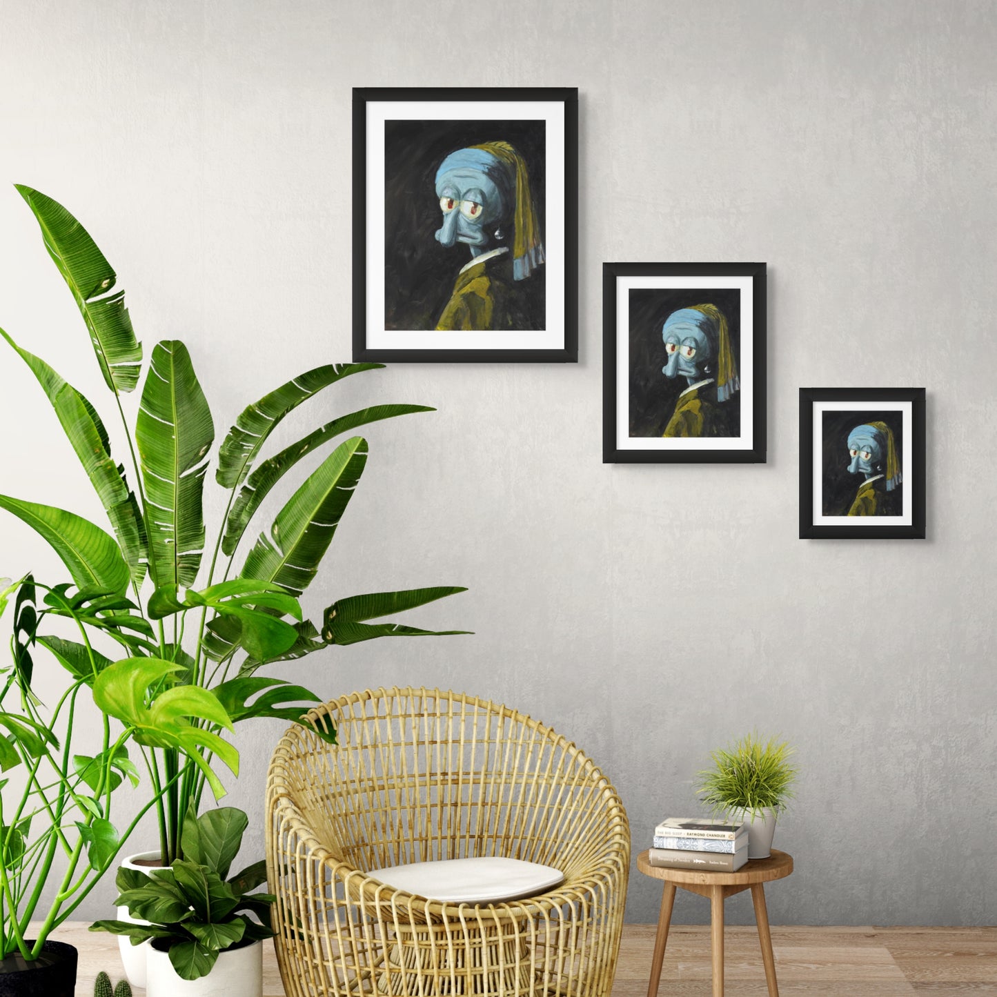 Squid with a Pearl Earring  - Print