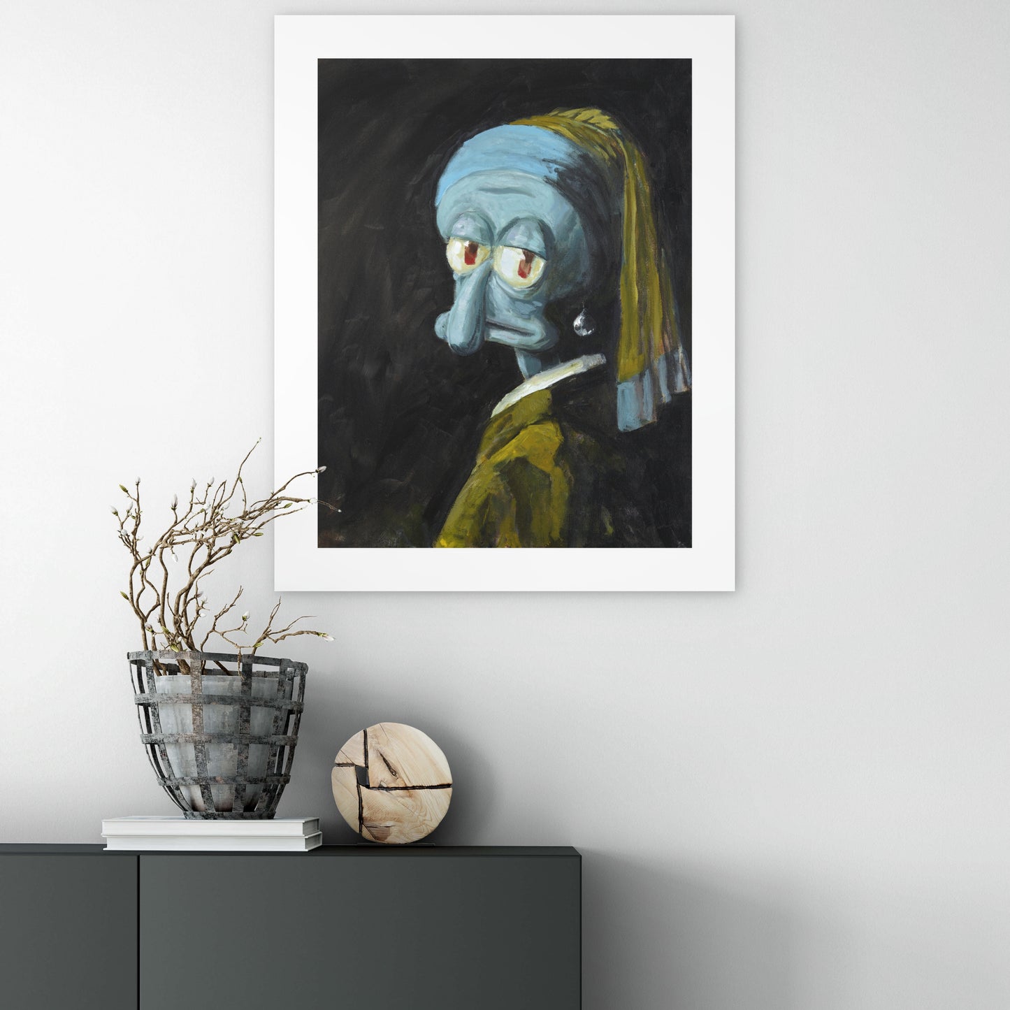 Squid with a Pearl Earring  - Print