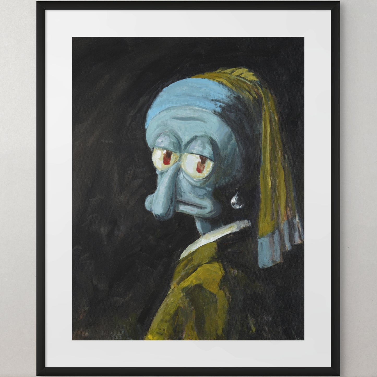 Squid with a Pearl Earring  - Print