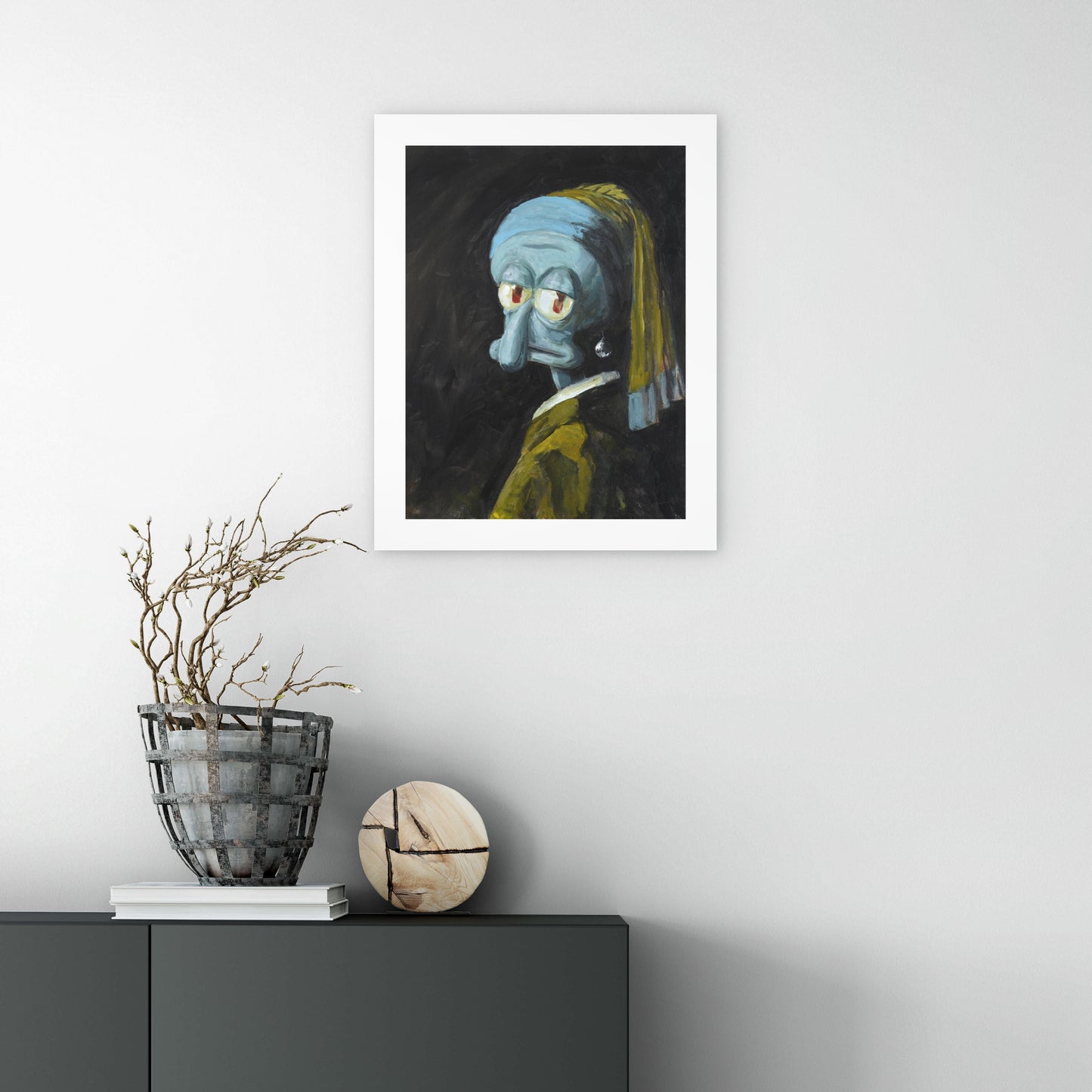 Squid with a Pearl Earring  - Print